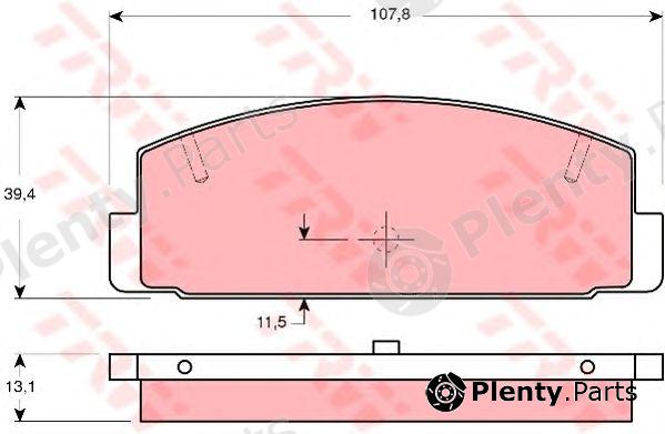  TRW part GDB3231 Brake Pad Set, disc brake