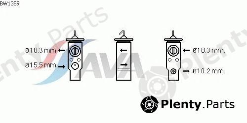  AVA QUALITY COOLING part BW1359 Expansion Valve, air conditioning