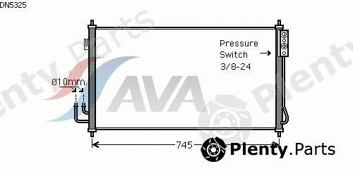  AVA QUALITY COOLING part DN5325 Condenser, air conditioning
