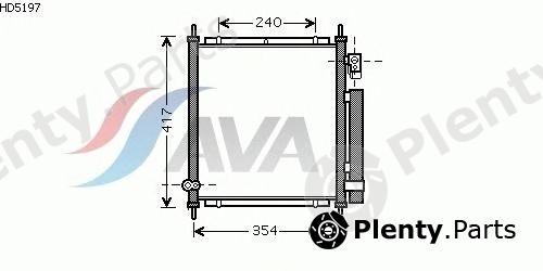  AVA QUALITY COOLING part HD5197 Condenser, air conditioning
