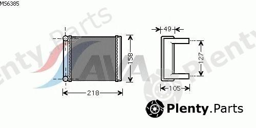  AVA QUALITY COOLING part MS6385 Heat Exchanger, interior heating
