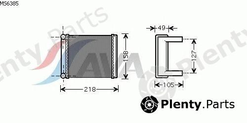  AVA QUALITY COOLING part MS6385 Heat Exchanger, interior heating