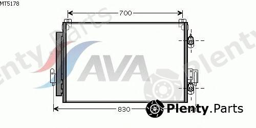  AVA QUALITY COOLING part MT5178 Condenser, air conditioning