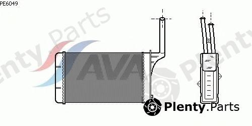  AVA QUALITY COOLING part PE6049 Heat Exchanger, interior heating