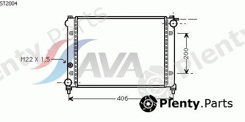  AVA QUALITY COOLING part ST2004 Radiator, engine cooling