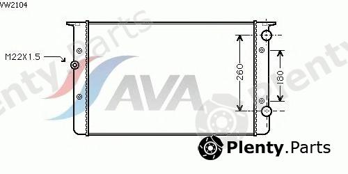  AVA QUALITY COOLING part VW2104 Radiator, engine cooling