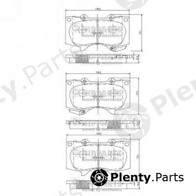  NIPPARTS part J3602109 Brake Pad Set, disc brake