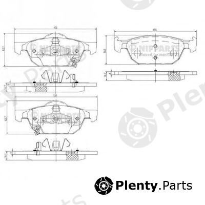  NIPPARTS part N3604067 Brake Pad Set, disc brake