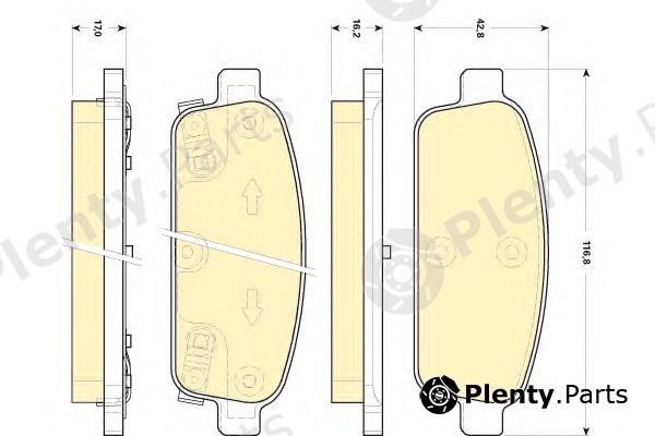  GIRLING part 6118449 Brake Pad Set, disc brake