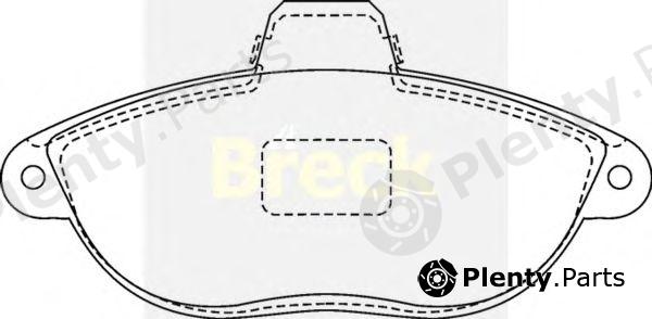  BRECK part 230420070110 Brake Pad Set, disc brake