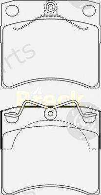  BRECK part 231760070310 Brake Pad Set, disc brake