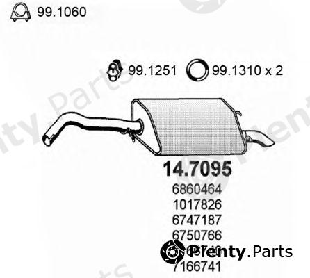  ASSO part 14.7095 (147095) End Silencer
