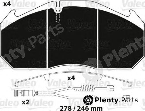  VALEO part 882214 Brake Pad Set, disc brake