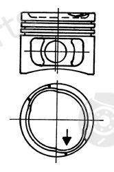  KOLBENSCHMIDT part 93637710 Piston