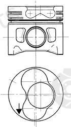  KOLBENSCHMIDT part 94498720 Piston