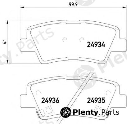  TEXTAR part 2493401 Brake Pad Set, disc brake