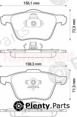  BENDIX part 573142B Brake Pad Set, disc brake