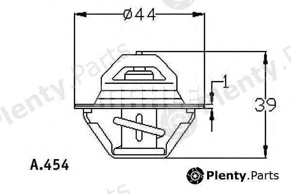  BEHR THERMOT-TRONIK part TX9082D Thermostat, coolant