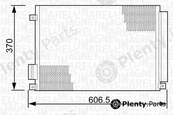  MAGNETI MARELLI part 350203497000 Condenser, air conditioning