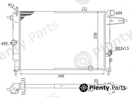  MAGNETI MARELLI part 350213682003 Radiator, engine cooling