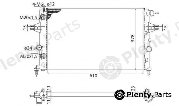  MAGNETI MARELLI part 350213961003 Radiator, engine cooling