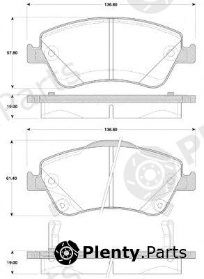  NK part 224584 Brake Pad Set, disc brake