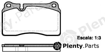  NK part 224788 Brake Pad Set, disc brake