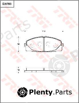  TRW part GDB7693 Brake Pad Set, disc brake