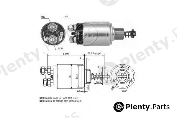  ERA part ZM531 Solenoid Switch, starter