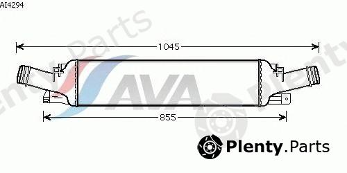  AVA QUALITY COOLING part AI4294 Intercooler, charger