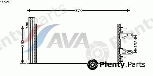  AVA QUALITY COOLING part CN5248 Condenser, air conditioning