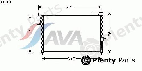  AVA QUALITY COOLING part HD5209 Condenser, air conditioning
