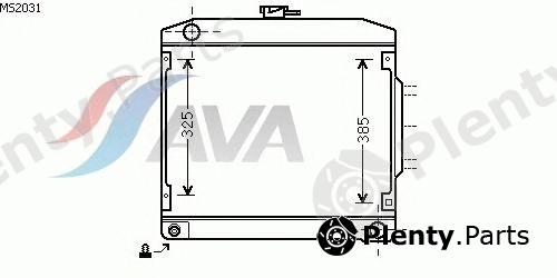  AVA QUALITY COOLING part MS2031 Radiator, engine cooling
