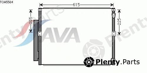  AVA QUALITY COOLING part TOA5564 Condenser, air conditioning