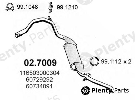  ASSO part 02.7009 (027009) End Silencer