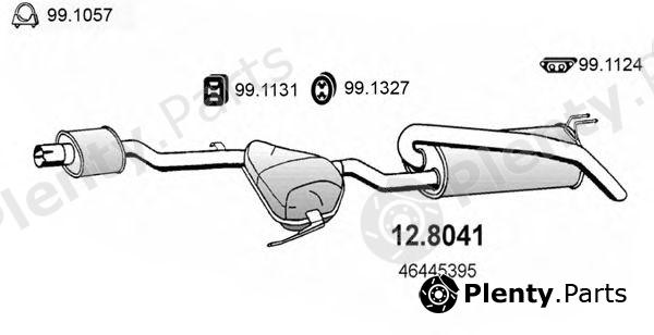  ASSO part 12.8041 (128041) Middle-/End Silencer