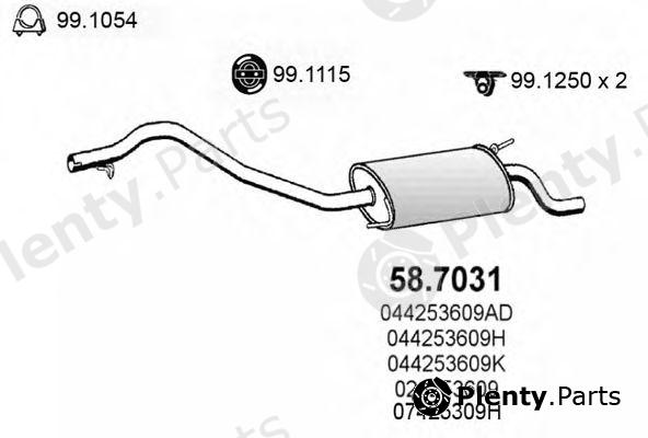  ASSO part 58.7031 (587031) End Silencer