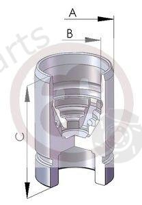  AUTOFREN SEINSA part D02589 Piston, brake caliper