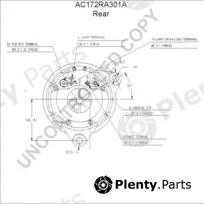  PRESTOLITE ELECTRIC part AC172RA301A Alternator