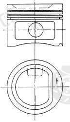  KOLBENSCHMIDT part 91949610 Piston