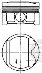  KOLBENSCHMIDT part 94474610 Piston