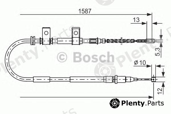  BOSCH part 1987477717 Cable, parking brake