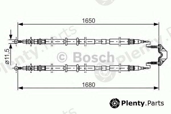  BOSCH part 1987477909 Cable, parking brake