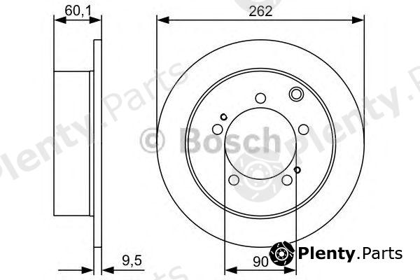  BOSCH part 0986479512 Brake Disc