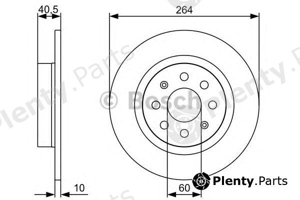  BOSCH part 0986479517 Brake Disc