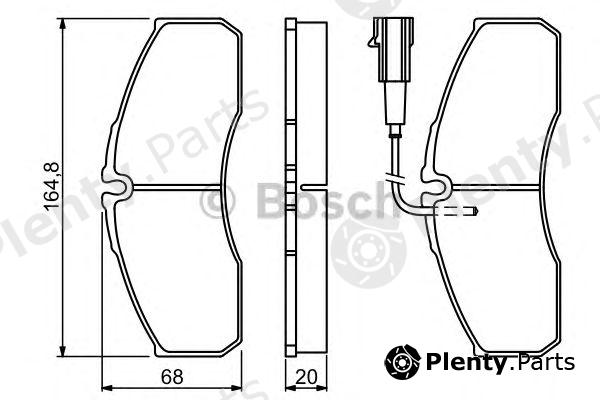  BOSCH part 0986494278 Brake Pad Set, disc brake