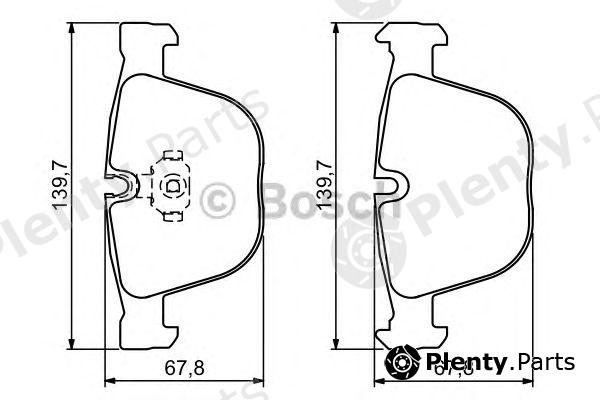  BOSCH part 0986494325 Brake Pad Set, disc brake