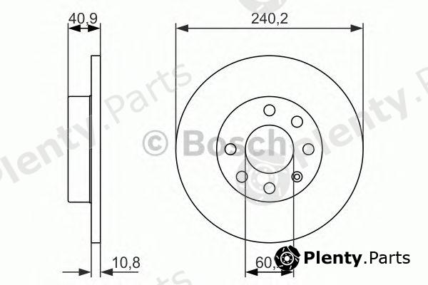  BOSCH part 0986479959 Brake Disc