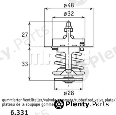  BEHR THERMOT-TRONIK part TX6383 Thermostat, coolant