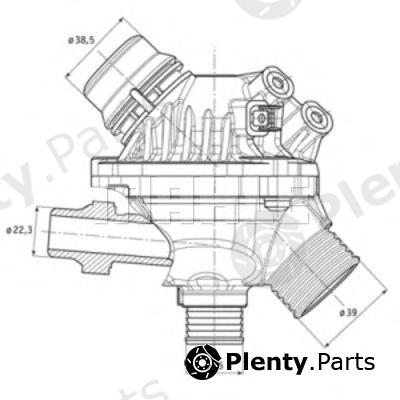  BEHR THERMOT-TRONIK part TM1497 Thermostat, coolant